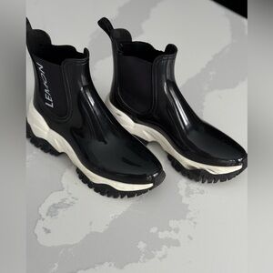 Lemon jelly rain boots